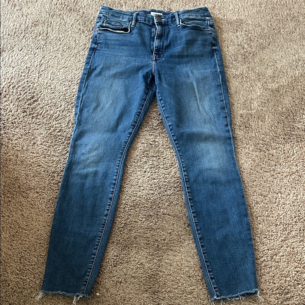 MOTHER Women's Skinny Jeans in Deep Blue